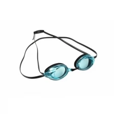 Очки для плавания, серия "Спорт", черные цвет линзы - голубой, BRADEX SF 0395
