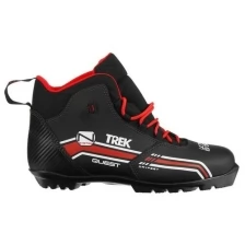 Trek Ботинки лыжные TREK Quest 4 NNN, цвет чёрный, лого серый, размер 44
